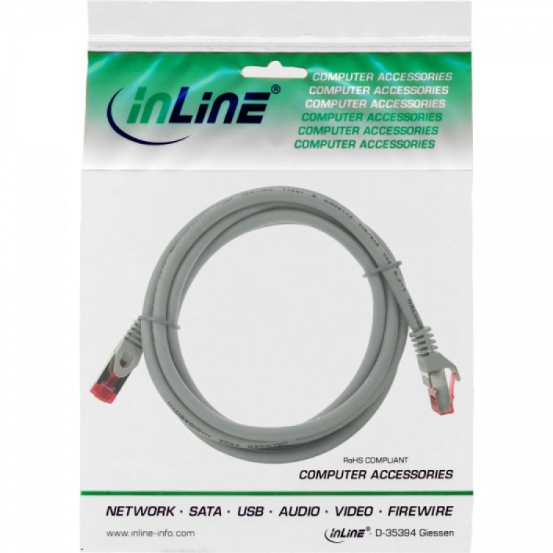 InLine 4043718154814 networking cable Grey 0.25 m Cat6 S/FTP (S-STP)