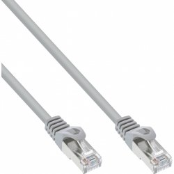 InLine Patch Cable F/UTP Cat.5e grey 1m