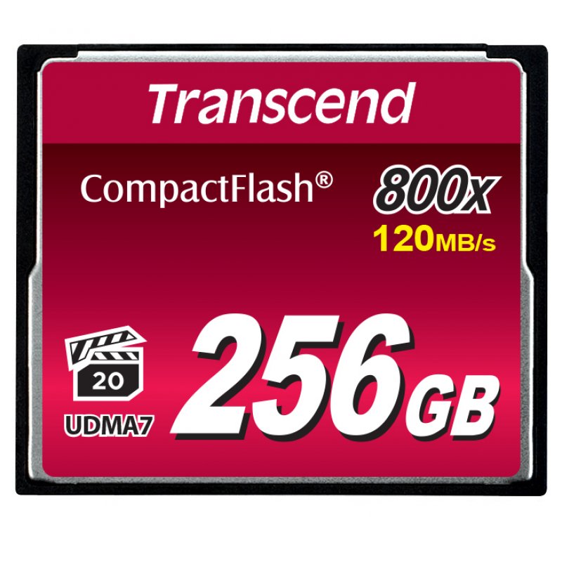Transcend 256GB 800x CF 256 Go CompactFlash