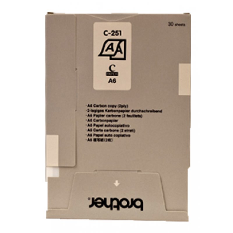 Brother C251S papier carbone 30 feuilles A6