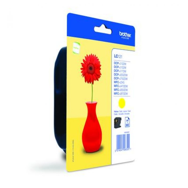 LC-121Y CARTOUCHE JAUNE BLIST F/DCPJXX