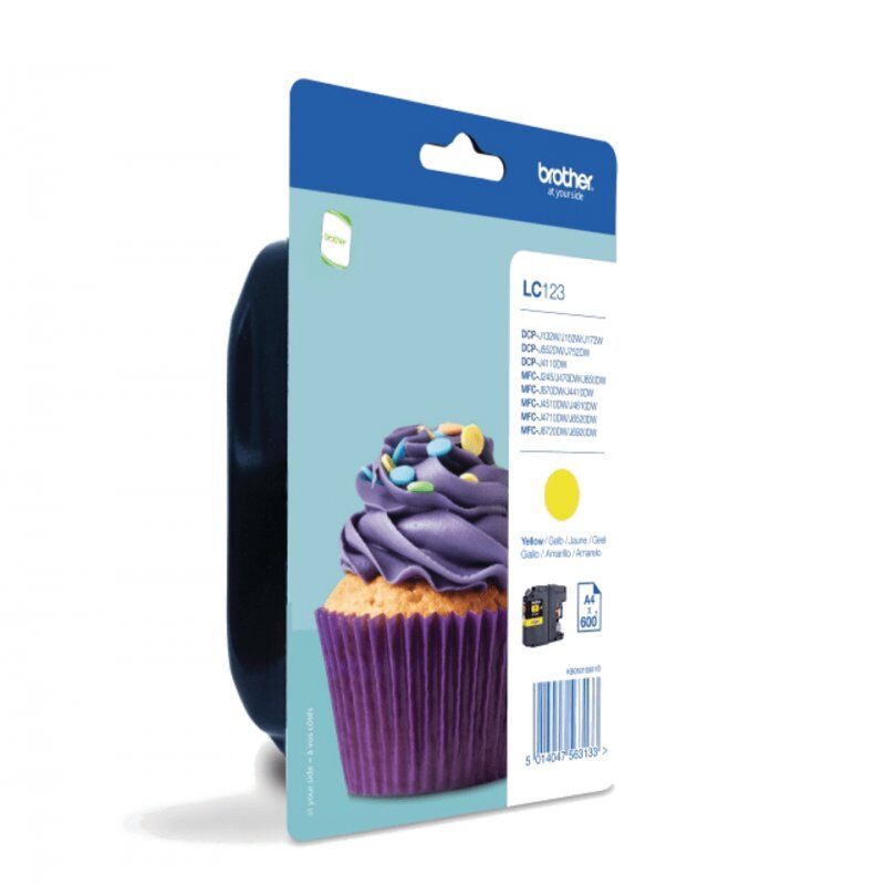 LC-123Y CARTOUCHE JAUNE BLIST F/ MFCJ4510DW/J4410DW/J4610DW