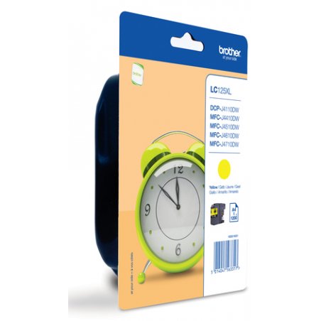 LC-125XLY CARTOUCHE JAUNE BLIST F/ MFCJ4510DW/J4410DW/J4610DW