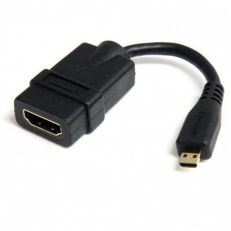 StarTech.com Micro HDMI to HDMI Adapter - 4K 30Hz Video - Durable High Speed Micro HDMI Type-D to HDMI 1.4 Converter/Cab