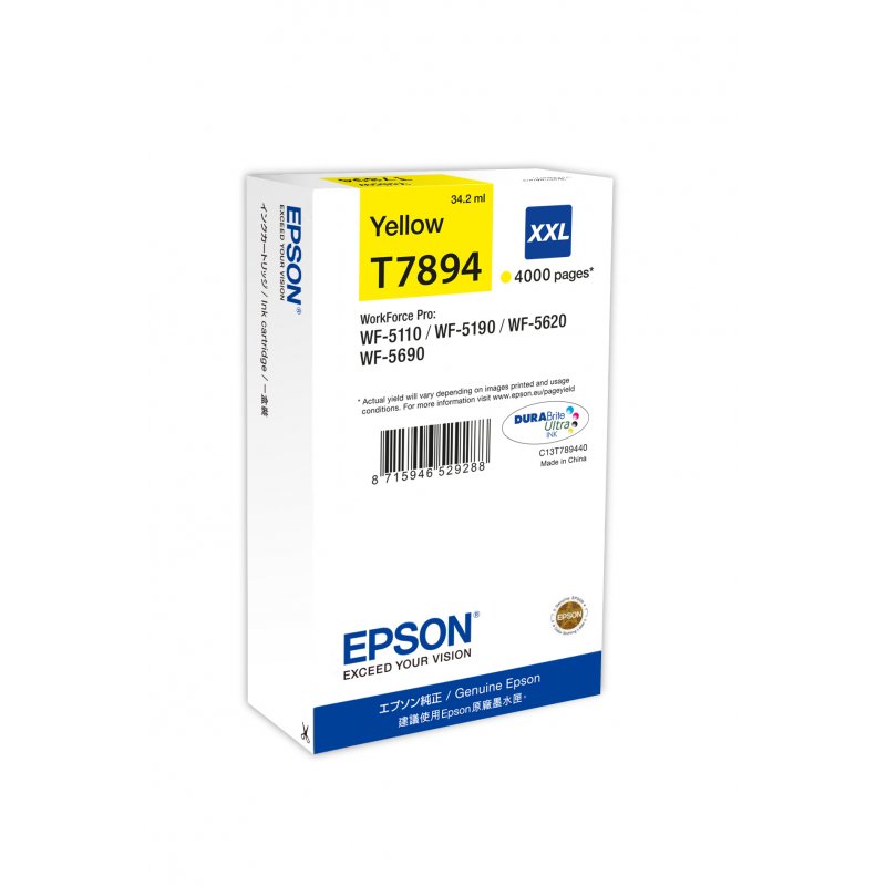 Epson compatible T7894 - Größe XXL - Gelb - Original - Tintenpatrone