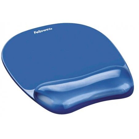 Tapis de souris - Repose-poignets Gel Crystal Bleu