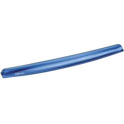 Fellowes compatible Repose-poignets gel pour clavier Crystals Gel, bleu