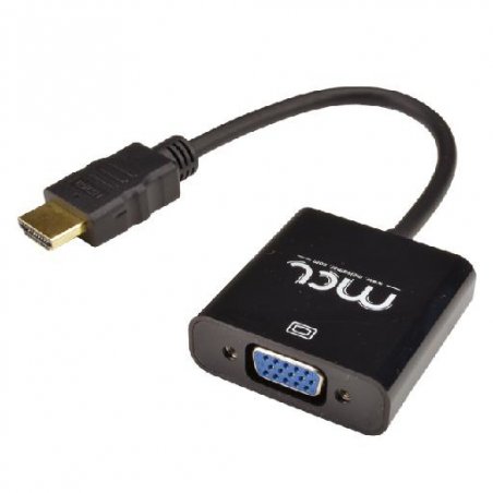 CONVERTISSEUR HDMI VERS VGA FEMELLE-JACK 3.5 FEMELLE