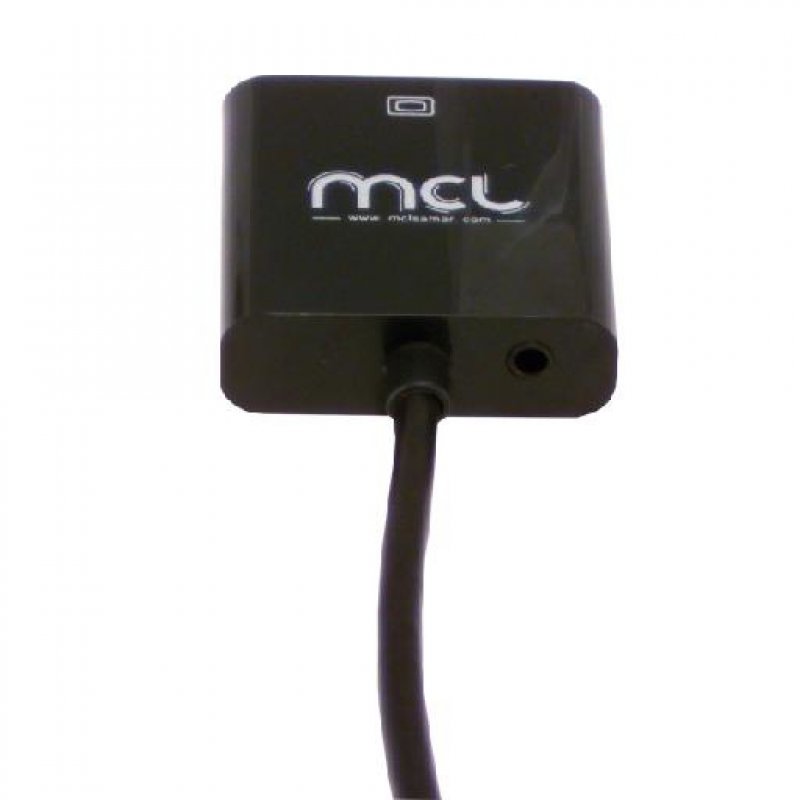 MCL CG-287C câble vidéo et adaptateur HDMI Type A (Standard) VGA (D-Sub) + 3,5 mm Noir