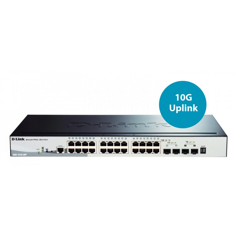 D-LINK compatible 28P SmartMngd.PoE Gigabit Switch