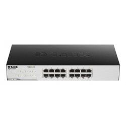D-Link GO-SW-16G Non-géré L2 Gigabit Ethernet (10/100/1000) 1U Noir