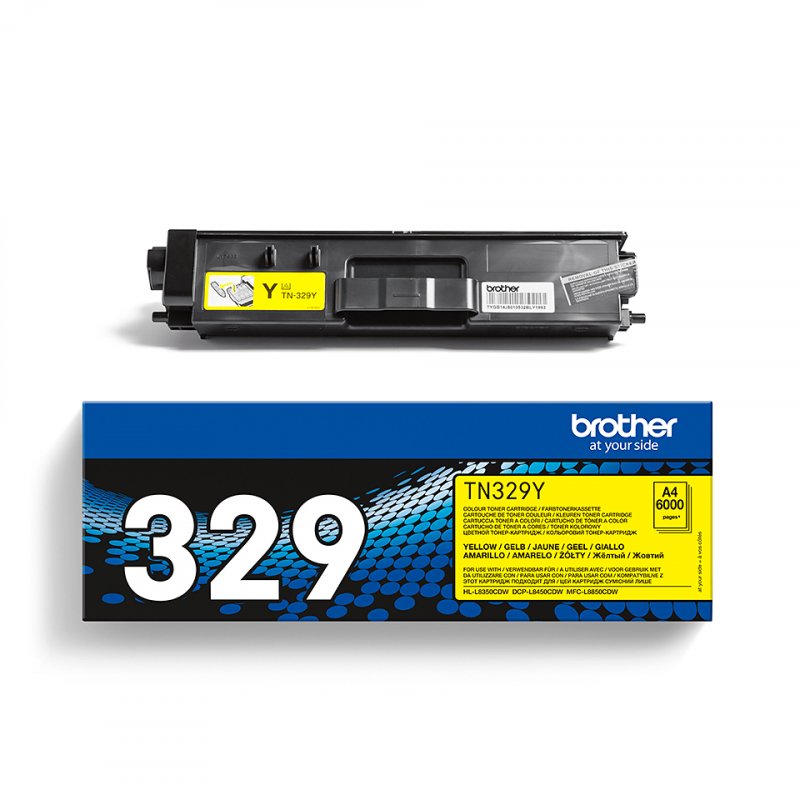 Brother TN-329Y Cartouche de toner 1 pièce(s) Original Jaune