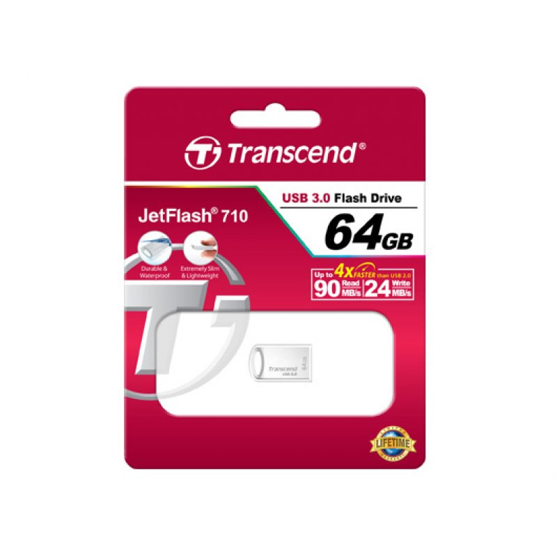 TRANSCEND JetFlash 710 USB 64Go 3.1 arg.
