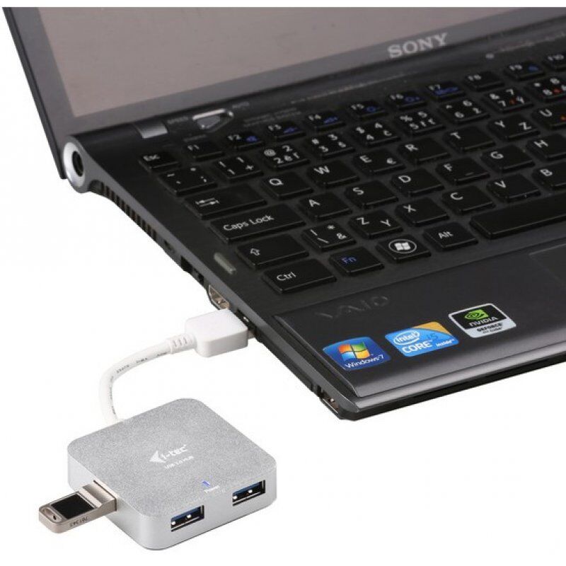 I-TEC METAL PASSIVE HUB 4 PORT USB 3.0 NO PS WIN AND MAC OS