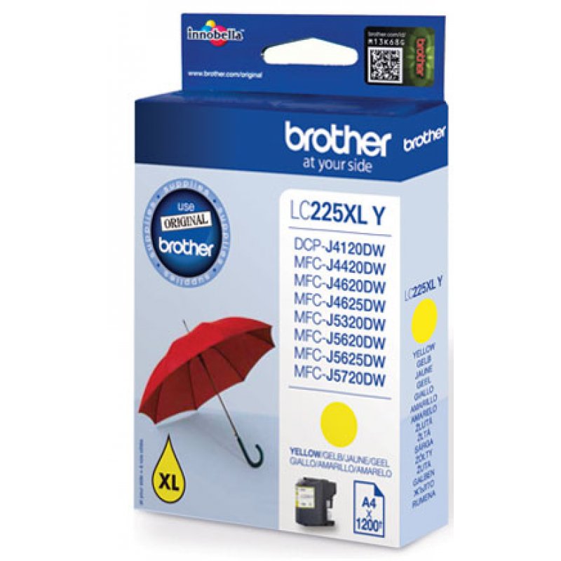 Brother compatible LC225XLY - Gelb - Original - Tintenpatrone
