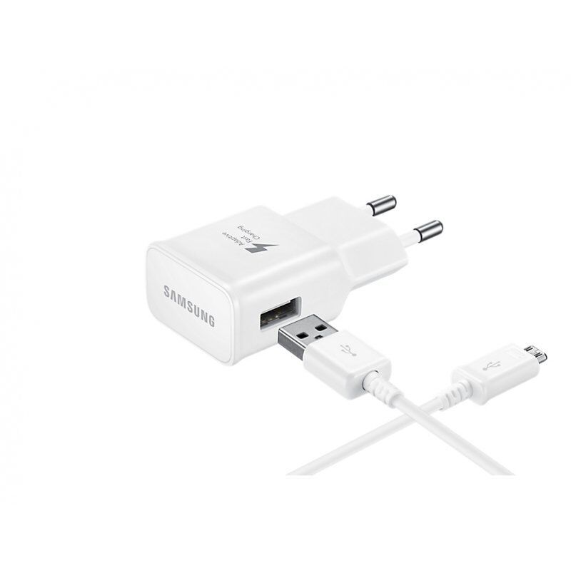 CHARGEUR SECTEUR RAPIDE 2A BLANC MICRO USB