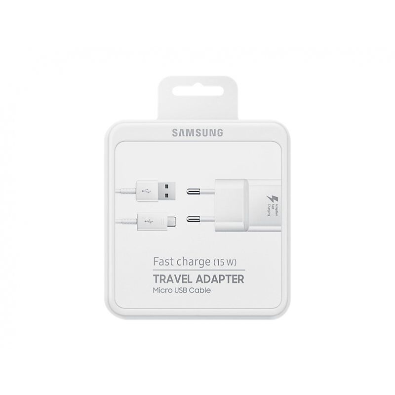 CHARGEUR SECTEUR RAPIDE 2A BLANC MICRO USB