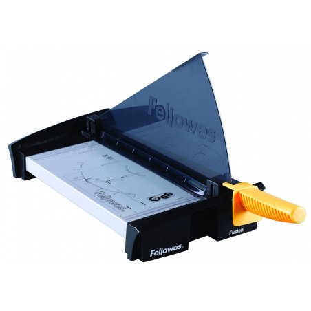 Fellowes compatible cisaille à levier Fusion, format A4, noir/jaune