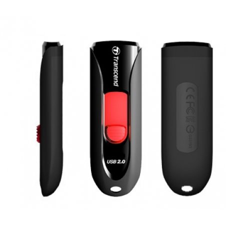 TRANSCEND 16Go Clé USB 2.0 - Noir
