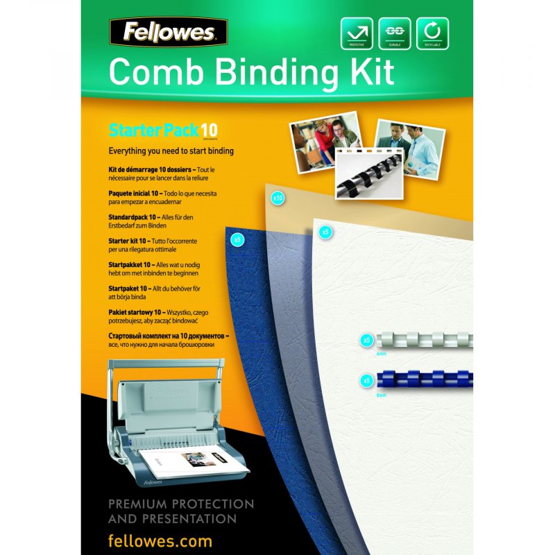 FELLOWES KIT DE RELIURE POUR 10 DOCUMENT