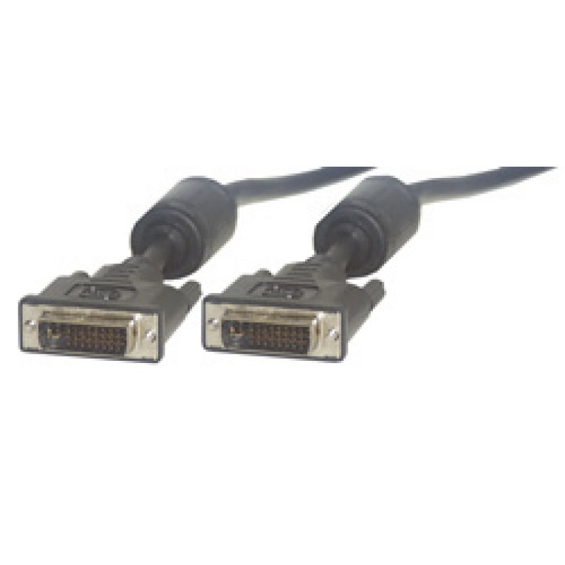 MCL Cable DVI-I Male/Male Dual Link 2m DVI cable Black
