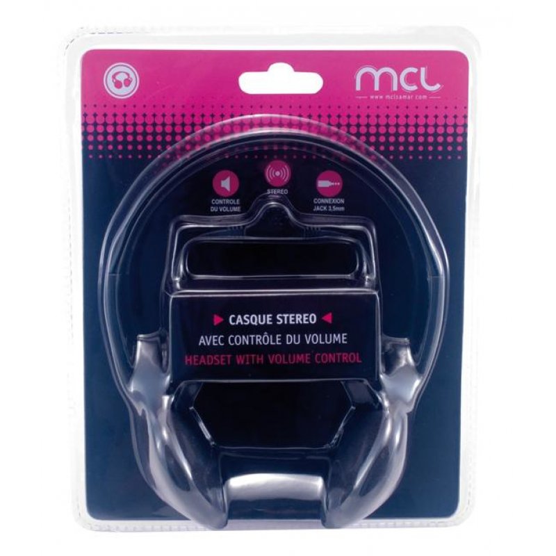 CASQUE STRO AVEC CONTRôLE DU VOLUME - NOIR