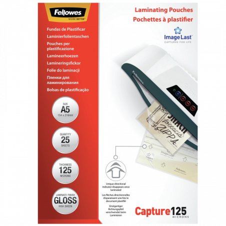 FELLOWES IL LAMINATING POUCH A5 125MC