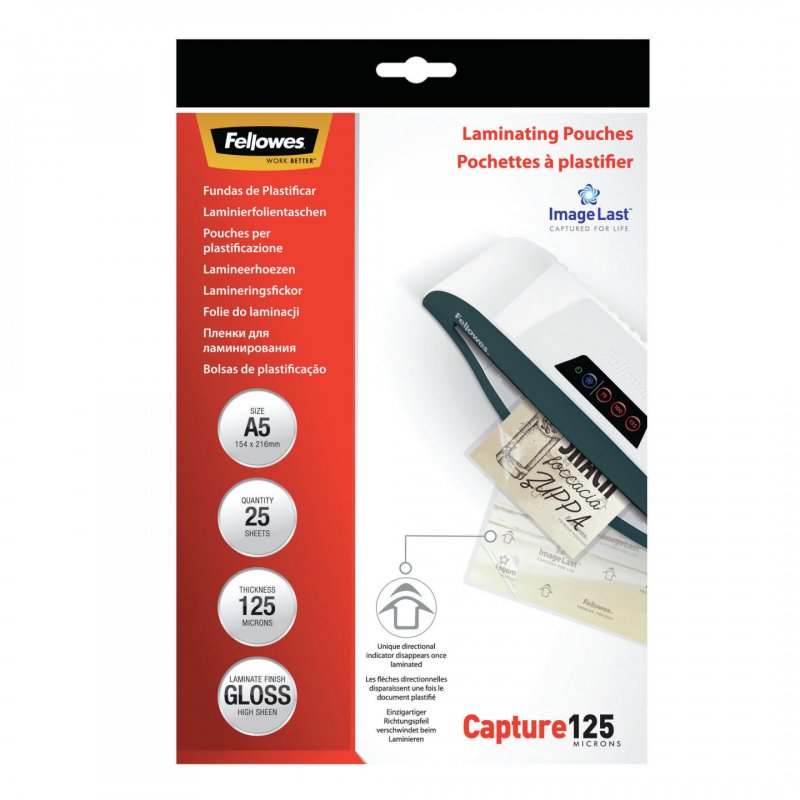 Fellowes ImageLast A5 125 Micron Laminating Pouch - 25 pack