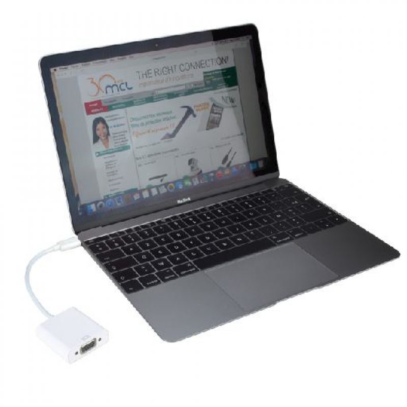 USB 3.1 C TYPE TO VGA FEMALE ADAPTER CABLE - 22 CM