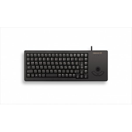CHERRY XS G84-5400 TRACKBALL KEYBOARD Clavier filaire miniature, trackball, USB, noir, AZERTY - FR