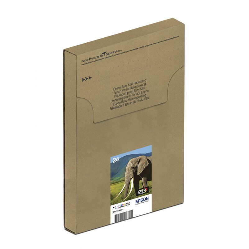 MULTIPACK 6-COLOURS 24 EASYMAIL BLCK/CY+LIGHT/MG+LIGHT/Y/ RS BL.