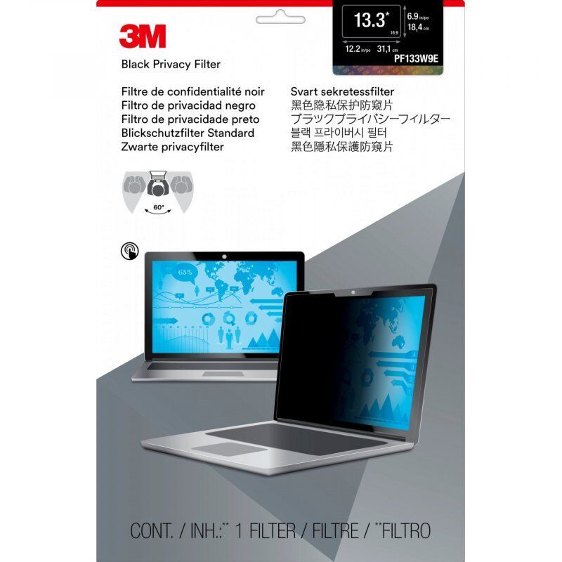 3M Filtre de confidentialité pour ordinateur portable à écran panoramique edge-to-edge 13,3"