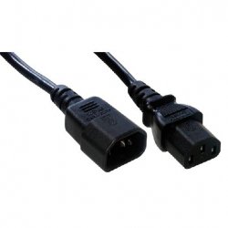 MCL MC902-1M power cable Black C14 coupler C13 coupler