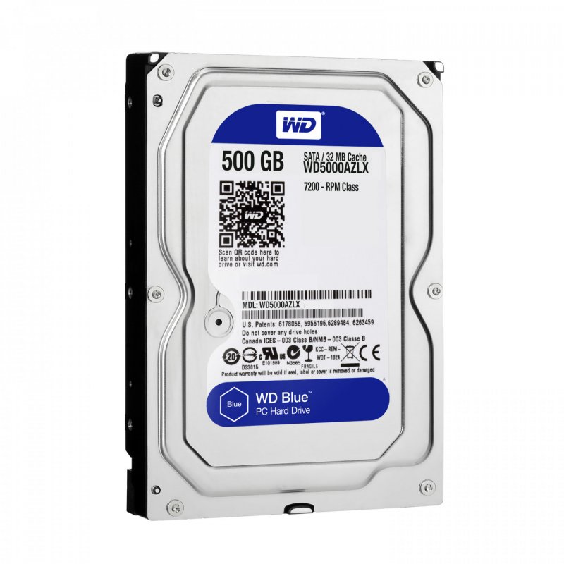 Western Digital compatible Blue, SATA 6G, 3,5 Zoll - 500 GB
