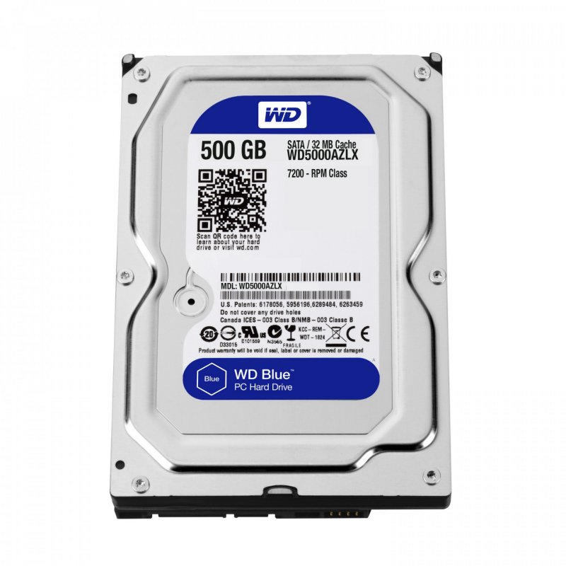 Western Digital compatible Blue, SATA 6G, 3,5 Zoll - 500 GB