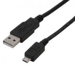 MCL MC922AHB-1M USB cable USB 2.0 USB A Micro-USB B Black