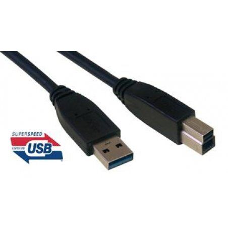 MCL MC923AB-2M/N USB cable USB A USB B Black