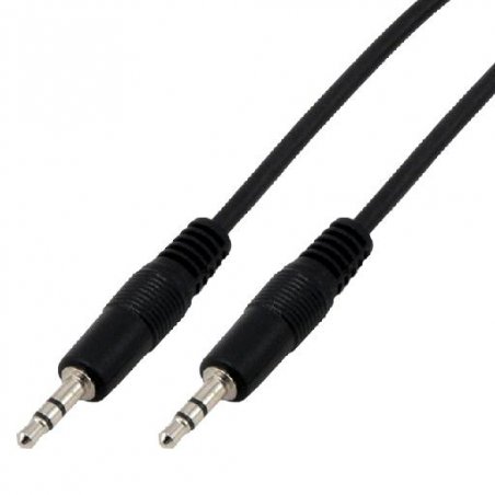 MCL Cable jack 3.5mm male stereo câble audio 5 m 3,5mm Noir