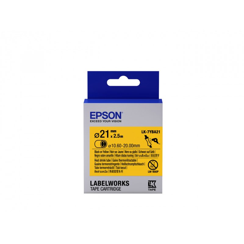 EPSON Ruban LK-6WBA14 -thermorétractable
