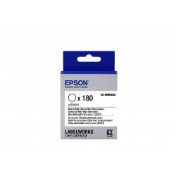 Epson Label Cartridge Die-cut Circle LK-8WBWAA Black/White D25mm (180 labels)