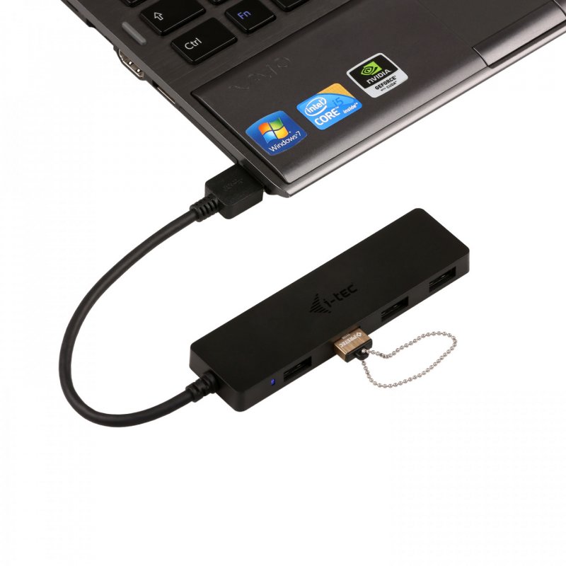 I-TEC SLIM PASSIVE HUB 4P BLACK USB 3.0 NO PS WIN AND MAC OS