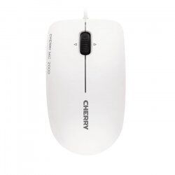 CHERRY MC 2000 Corded Mouse with Tilt Wheel, Pale Grey, USB