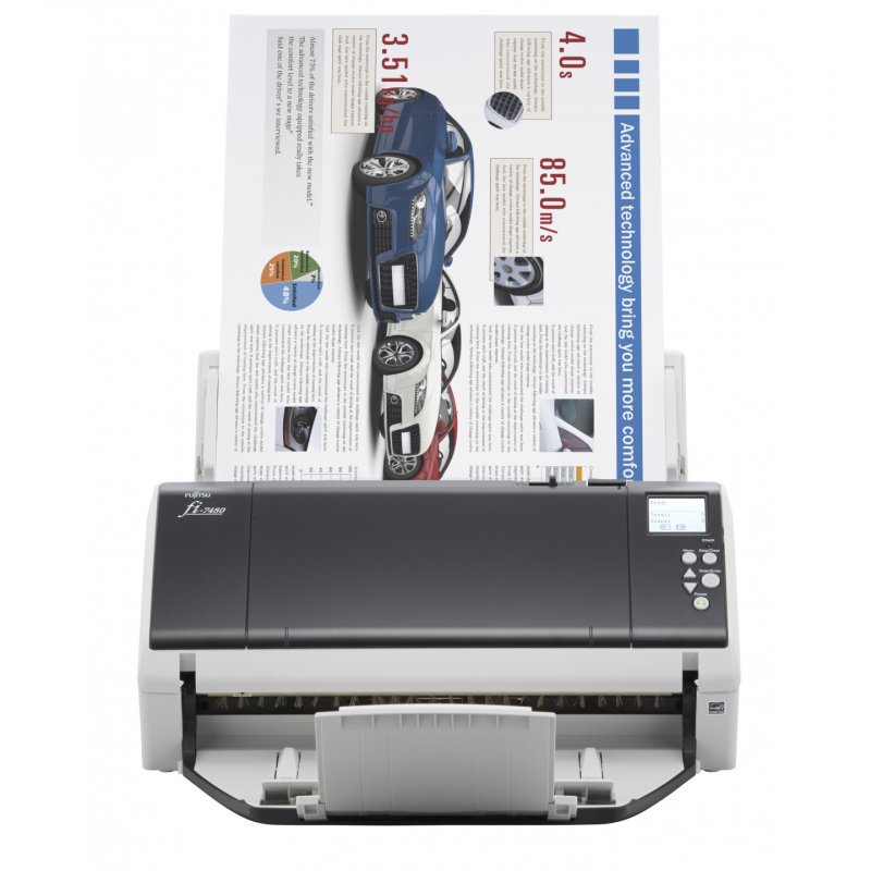 Fujitsu fi-7480 Scanner ADF 600 x 600 DPI A3 Gris, Blanc