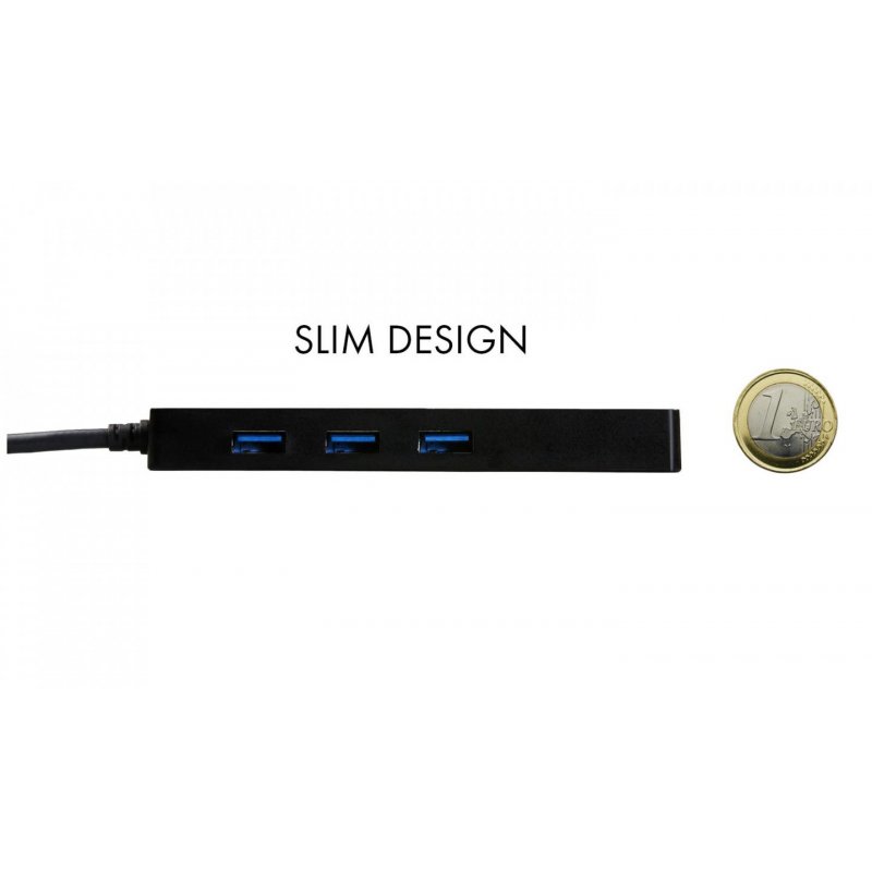 I-TEC SLIM HUB 3 PORT USB 3.0 GB ETHERNET ADAPTER WIN/MAC