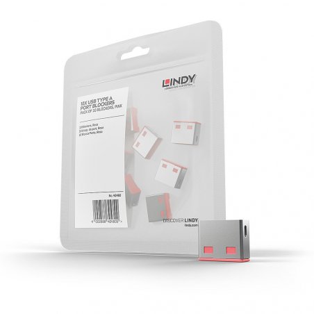 LINDY compatible Bloqueurs de ports USB 10 pièces