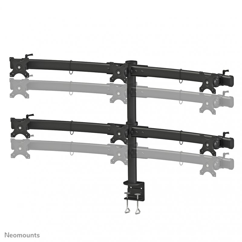 DESK MOUNT FOR 6SCREENS 19-27IN FLATSCREEN DESK MOUNT CLAMP