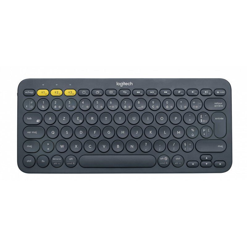 Logitech K380 Multi-Device clavier Bluetooth AZERTY Français Gris