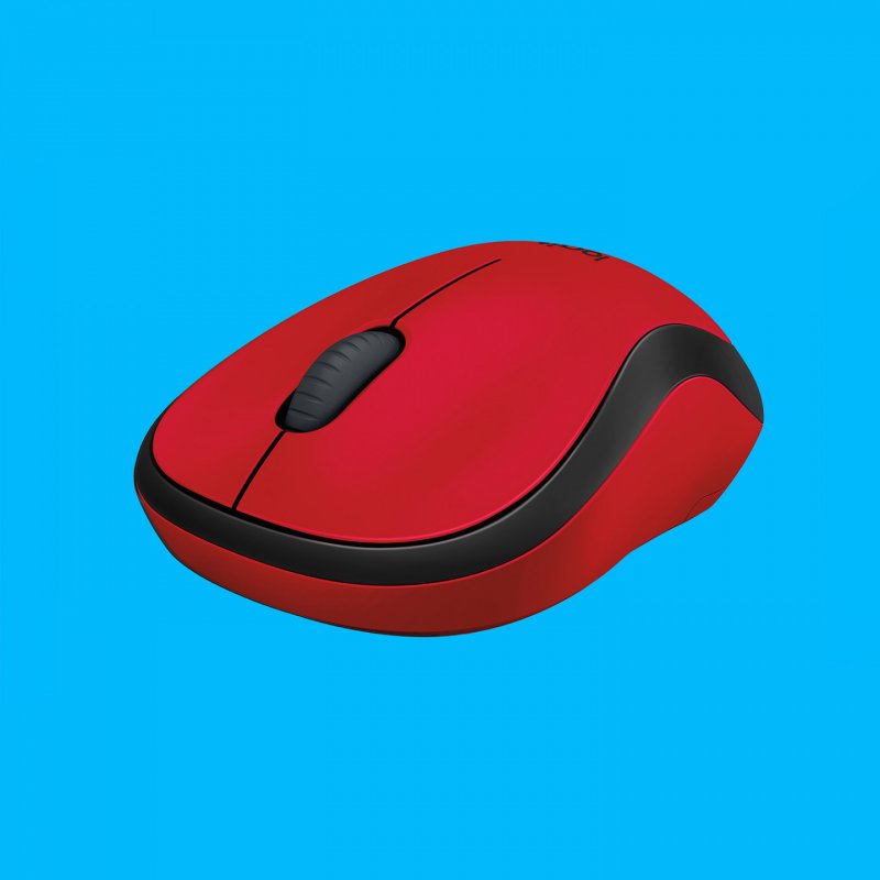 Logitech M220 Silent - Maus - 2.4 GHz - Rot