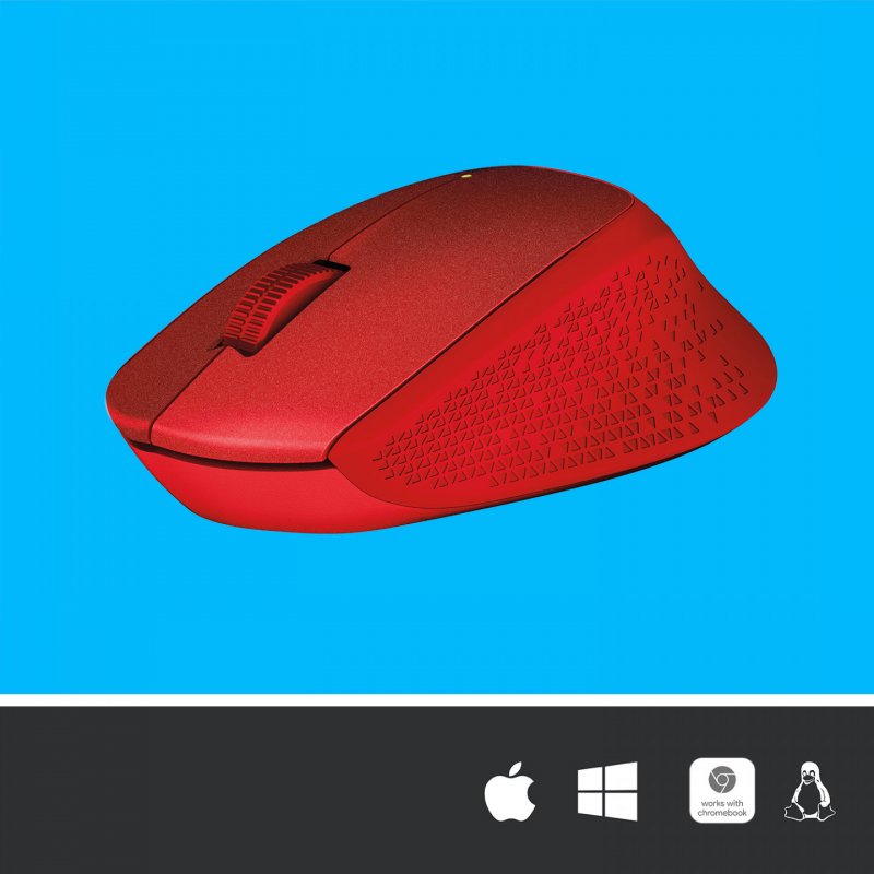LOGI M330 Silent Plus Red - EMEA