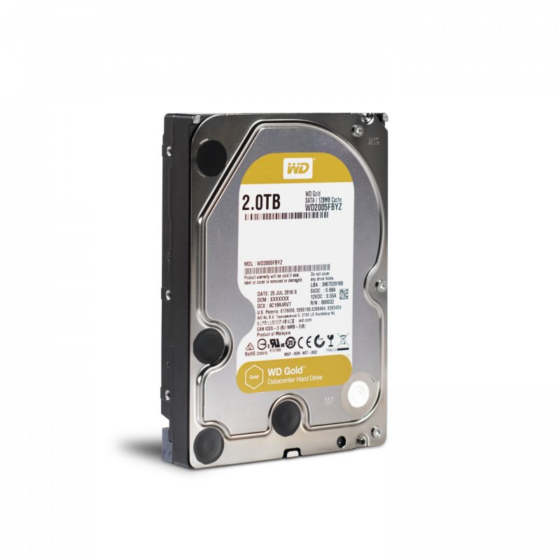 Disque Dur Western Digital compatible Gold, SATA 6G, Intellipower, 3,5 Pouces - 2 TB